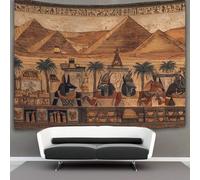 kaiyun Ancient Egyptian Murals of The Pyramids of Giza Tapestry Wall Hanging Wall Art for Living Room Bedroom Dorm 150cmx200cm