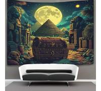 kaiyun Ancient Egyptian Symbols Tapestry Pyramids Wall Hanging for Bedroom Home Decor HD Printing Living Room, Dorm 130cmx150cm