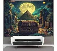 kaiyun Ancient Egyptian Symbols Tapestry Wall Hanging Pyramids Wall Art for Living Room Bedroom Dorm 70cmx100cm