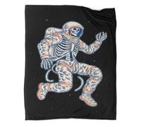kaiyun Astronaut Skeleton in Space Blanket,Soft,Comfortable And Warm,3D Pattern,Suitable for Home And Camping,70x80inch(180x200cm)