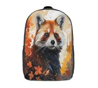 kaiyun Autumn Backpack for School Kids Elementary Middle Travel Bag Red PandaBoys Girls Lightweight Schoolbag 17inch