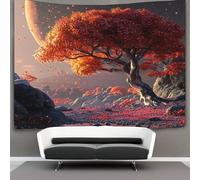 kaiyun Autumn Tapestry Wall Hanging Strange Trees Wall Art for Living Room Bedroom Dorm 180cmx230cm