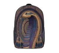 kaiyun Backpack Ancient Egyptian Cobra Pattern School Bag Elementary Bookbag Teens for Girl Children Boys Rucksack Kids Daypack 17inch