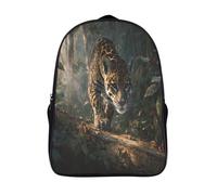kaiyun Backpack Jaguar in The Forest School Bag Elementary Bookbag Teens for Girl Children Boys Rucksack Kids Daypack 39x29x16cm