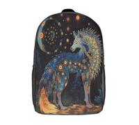 kaiyun Beasts of The Far North Backpack Rucksack Lightweight with Wolf School Bag for Boys And Girls Kids Bags Christmas,Back to School Gift,17inch