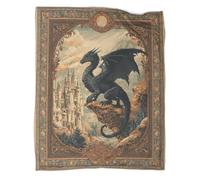 kaiyun Beautiful Black Dragon Super Soft Blanket | Throws | Fluffy And Warmth Comfortable Travel Cover,70x80inch(180x200cm)