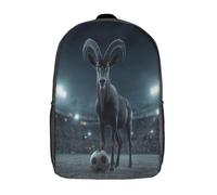 kaiyun Blackbuck Standing Proudly on The Football Field Children's Backpack,Kids Schoolbag Students Bookbag for Boys Girls,17inch