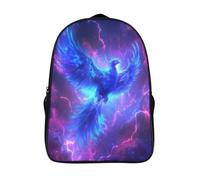 kaiyun Blue Phoenix Boys Girls Babies Toddler Backpack Side Hidden Pockets,Cosmic Storm,with Adjustment Buckle Kids Travel Bag For, 16 inch