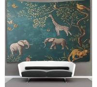 kaiyun Blue Savannah Tapestry Animal Theme Wall Hanging Bedroom Home Decor 70cmx100cm
