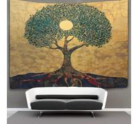 kaiyun Bodhi Tree Tapestry Faith of Light Tapestries 3D Tapestry Home Decorations for Room 180cmx230cm