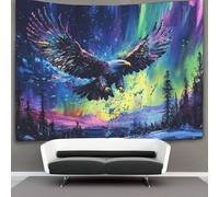 kaiyun Bohemian Style Tapestry Bedroom Aesthetic - Indie Wall Room Decor Northern Lights Eagle Wall Hanging,Wall Art 150cmx200cm