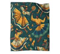 kaiyun Brazilian Indigenous People Dancing Brazilian Dance Blanket 3D Printed Throws Suitable Teens Adults Soft Plush Suitable for Holiday Bed Sofa 70x80inch(180x200cm)