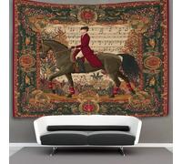 kaiyun British Female Rider Riding A Dressage Horse Tapestry Wall Hanging Bedroom Home Decor 180cmx230cm