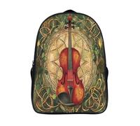 kaiyun Celtic Symbol Backpack for School Kids Elementary Middle Travel Bag ViolinBoys Girls Lightweight Schoolbag 16 inch