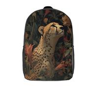 kaiyun Cheetah Children Backpack Strange And Unique Flowers Rucksack Girls Boys Large Capacity Kids Travel Bag Lightweight for Teenagers Students 17inch
