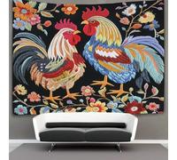 kaiyun Chicken Pattern Decorations Tapestry Embroidery Art 3D Printing Wall Blanket Wall Hanging for Living Room Bedroom Dorm Decor 100cmx150cm
