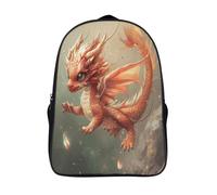 kaiyun Chinese Dragon Backpack for School Kids Elementary Middle Travel Bag Scattered ScalesBoys Girls Lightweight Schoolbag 16 inch