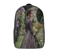 kaiyun Classical Beauty in The Wisteria Garden Backpack Rucksack Lightweight with School Bag for Boys And Girls Kids Bags Christmas,Back to School Gift,17inch