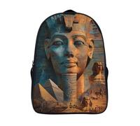 kaiyun Collage of Pyramids, Pharaohs, And Sphinx Backpack for School Kids Elementary Middle Travel Bag Boys Girls Lightweight Schoolbag 16 inch