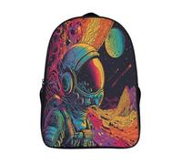 kaiyun Colorful Universe Backpack Rucksack Lightweight with Mysterious Space School Bag for Boys And Girls Kids Bags Christmas,Back to School Gift,16 inch