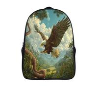 kaiyun Condor Hunts And Flies Toward The Cobra School Bags for Girls Boys Teenage Backpack Lightweight Travel Primary, Casual Rucksack for Men Women 16 inch
