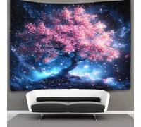 kaiyun Cosmic Cherry BlossomsTapestry The Source of Life Wall Hangings Living Room Decorative for Bedroom 150cmx200cm