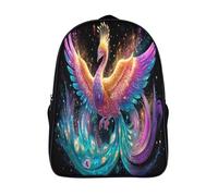 kaiyun Cosmic Stardust Backpack Rucksack Lightweight with Rainbow Phoenix School Bag for Boys And Girls Kids Bags Christmas,Back to School Gift,16 inch