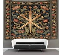 kaiyun Crossed Swords, A Retro Pastoral Style Decor Tapestry, Wall Art Tapestries Wall Hangings for Living Room Bedroom Dorm 100cmx150cm