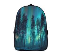 kaiyun Dark Forest Under The Northern Lights Kids Travel Backpack Kindergarten Schoolbag Bookbag For Girls Boys Baby 16 inch