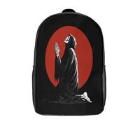 kaiyun Death Kneels on The Ground And Prays Kids Travel Backpack Kindergarten Schoolbag Bookbag For Girls Boys Baby 17inch