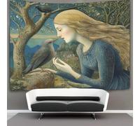 kaiyun Digital Love Decorations Tapestry Humans And Birds 3D Printing Wall Blanket Wall Hanging for Living Room Bedroom Dorm Decor 180cmx230cm