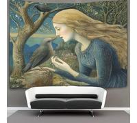 kaiyun Digital Love Decorations Tapestry Humans And Birds 3D Printing Wall Blanket Wall Hanging for Living Room Bedroom Dorm Decor 100cmx150cm