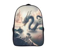 kaiyun Dragon Backpacks Kids Storm Clouds Schoolbag with Adjustable Shoulder Strap Casual Daypack Sports Gym Outdoor 16 inch
