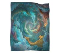 kaiyun Dragon Circling in The Sky Blanket,Soft,Comfortable And Warm,3D Pattern,Suitable for Home And Camping,70x80inch(180x200cm)