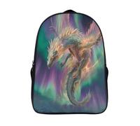 kaiyun Dragon School Bags Girls Boys Antarctica Geomagnetic Storm Backpack for Teenagers Large Capacity School Bag Lightweight Rucksack 16 inch
