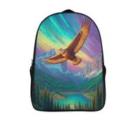 kaiyun Eagle Above The Forest Children School Backpack Symbolizing Freedom Strength And Wisdom Bookbags Casual Travel Rucksack Boys Girls Large Capacity Daypack 16 inch
