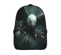 kaiyun Eagle with Outstretched Claws School-Bags Backpacks for Teens,Elementary Girls Bookbags,Dark Storm Lightweight Casual Daypack 16 inch