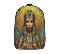 kaiyun Egyptian Queen Kids Preschool Travel Backpack Kindergarten Ancient Art Style Schoolbag Bookbag For Girls Boys 17inch