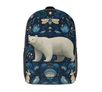 kaiyun Enchanting Folk Art, Elegant Bears Backpacks 3D Printed Daypack for Boys Girls And Middle School Students 17inch Large Capacity Bookbags