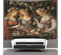 kaiyun Feast, Table, Flowers Tapestry Wall Hanging Renaissance Style Wall Art for Living Room Bedroom Dorm 180cmx230cm