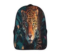 kaiyun Ferocious Jaguar in The Jungle Children Backpack Rucksack Girls Boys Large Capacity Kids Travel Bag Lightweight for Teenagers Students 16 inch
