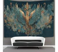 kaiyun Flying Among The Clouds Tapestry Wall Hanging Phoenix Art for Bedroom Living Room Dorm Decor 130cmx150cm