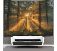 kaiyun Forest Decor Tapestry,Sunlight Shining through The Trees Wall Art Tapestries Wall Hangings for Living Room Bedroom Dorm 130cmx150cm
