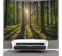 kaiyun Forest Tapestry Sunlight Shining through The Trees Wall Hanging Bedroom Home Decor 130cmx150cm