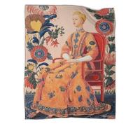 kaiyun Full-body Portrait of The Blonde, Blue-eyed Queen Soft And Comfortable 3D Printed Throw Blanket for Kids Adults for Bed Sofa 70x80inch(180x200cm)