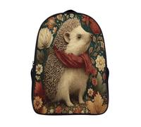 kaiyun Furry Hedgehog, Autumn Wildflowers Children's Backpack,Kids Schoolbag Rural Scenery Students Bookbag for Boys Girls,16 inch