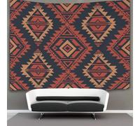 kaiyun Geometric Triangles And Concentric Patterns Tapestry, Art Wall Hanging Decoration for Living Room Bedroom & Dorm 180cmx230cm