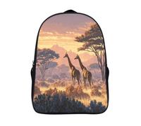 kaiyun Giraffes in The African Dry Season Backpacks 3D Printed Daypack for Boys Girls And Middle School Students 39x29x16cm Large Capacity Bookbags