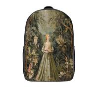 kaiyun Girl in The Forest Childrens Premium School Travel Bag with Side Hidden Pockets, Bookbag for Boys Girls,Adjustment Buckle Rucksack 17inch