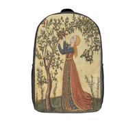 kaiyun Girl Picking Almonds Kids Preschool Travel Backpack Kindergarten Medieval Art Schoolbag Bookbag For Girls Boys 17inch